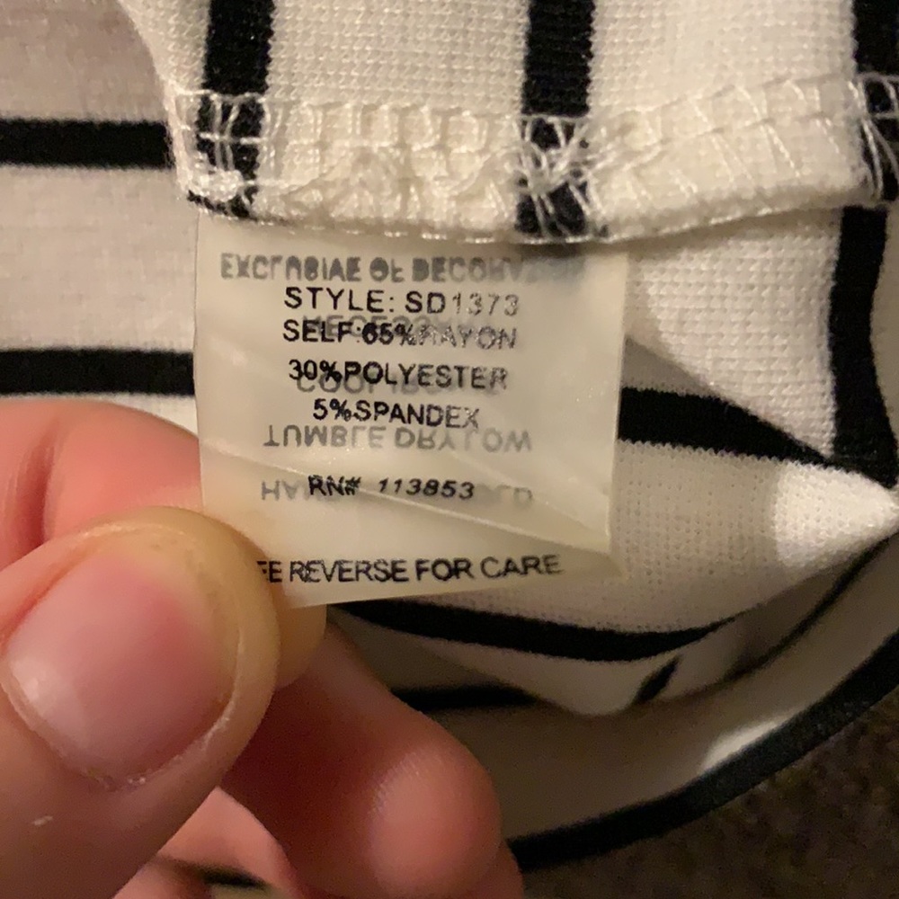 SUGAR+ LIPS  Striped Formal/Cocktail Dress. - Picture 10 of 10